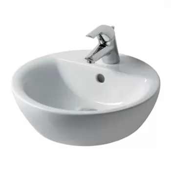 Lavoar pe blat Ideal Standard Connect Sphere alb lucios 43 cm imagine