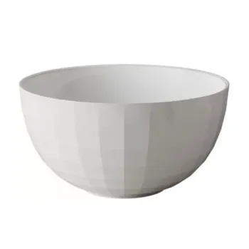 Lavoar pe blat Marmite Lima alb mat 42 cm imagine