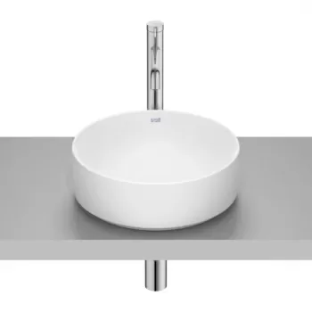 Lavoar pe blat Roca Ona 37 cm Fineceramic alb mat imagine