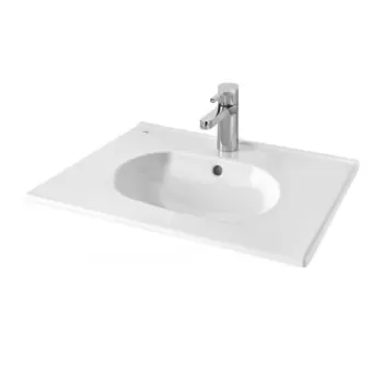 Lavoar pe mobilier Gala Klea alb 61x46 cm imagine