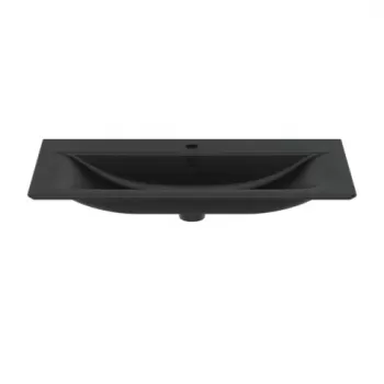 Lavoar pe mobilier Ideal Standard Connect Air negru mat 84x46 cm imagine