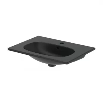 Lavoar pe mobilier Ideal Standard Tesi negru mat 62.5x45 cm imagine