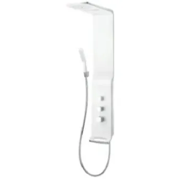 Panel dus Hansgrohe Raindance Lift cu baterie termostatata, alb-crom imagine