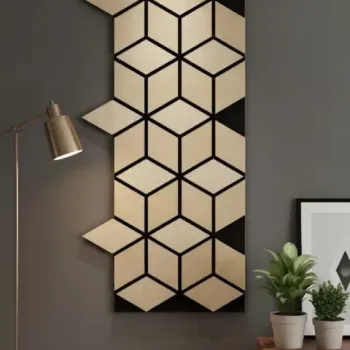 PANOU RIFLAJ DECORATIV CUBIC WOOD - STEJAR NATUR XYPT-12 imagine