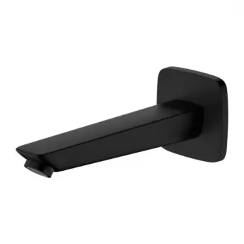 Pipa cada Hansgrohe Logis negru mat 19.5 cm imagine