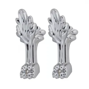 Set 2 picioare lungi Marmite Lion pentru cada Romance crom imagine