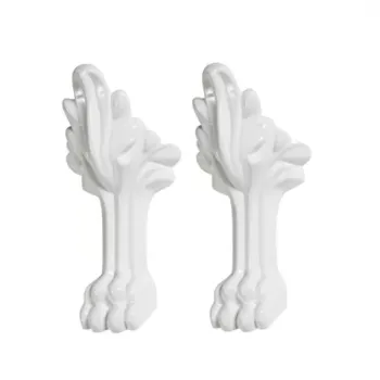 Set 2 picioare Marmite Lion pentru cada Romance alb imagine