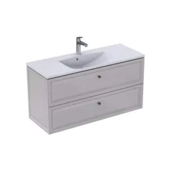Set Dulap si Lavoar Oristo Montebianco 119.6x45.9x60.3 cm suspendat nisip imagine