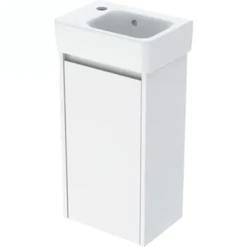 Set lavoar si mobilier Geberit Selnova Square, 36x25x70 cm, alb lucios imagine