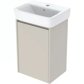 Set lavoar si mobilier Geberit Selnova Square, 45x34x70 cm, gri nisip mat imagine