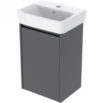 Set lavoar si mobilier Geberit Selnova Square, 45x34x70 cm, lava mat imagine