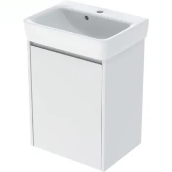 Set lavoar si mobilier Geberit Selnova Square, 50x38x70 cm, alb mat imagine