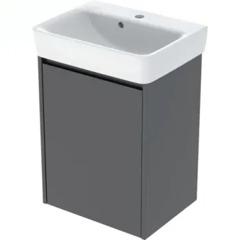 Set lavoar si mobilier Geberit Selnova Square, 50x38x70 cm, lava mat imagine