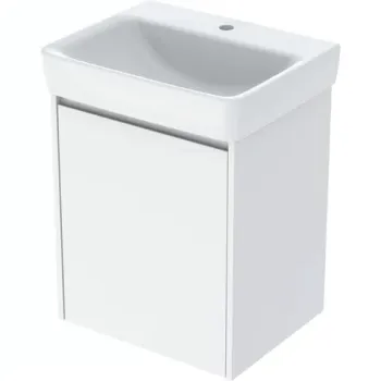 Set lavoar si mobilier Geberit Selnova Square, 55x44x70 cm, alb lucios imagine