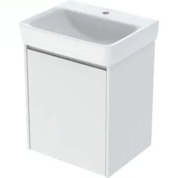 Set lavoar si mobilier Geberit Selnova Square, 55x44x70 cm, alb mat imagine