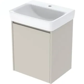 Set lavoar si mobilier Geberit Selnova Square, 55x44x70 cm, gri nisip mat imagine