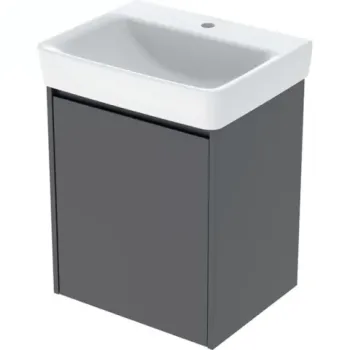 Set lavoar si mobilier Geberit Selnova Square, 55x44x70 cm, lava mat imagine