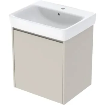 Set lavoar si mobilier Geberit Selnova Square, 60x48x70 cm, gri nisip mat imagine