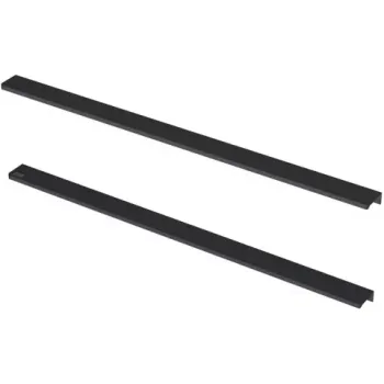 Set manere pentru masca lavoar Roca Elegant Plus suspendata 58 cm, negru mat imagine