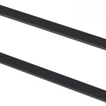 Set manere Roca Elegant Plus pentru masca lavoar suspendata 40 cm, negru mat imagine