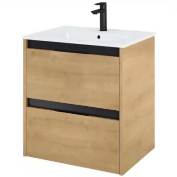 Set Mobilier baie si lavoar Roca Alpine 60x46xH57 cm, bej imagine