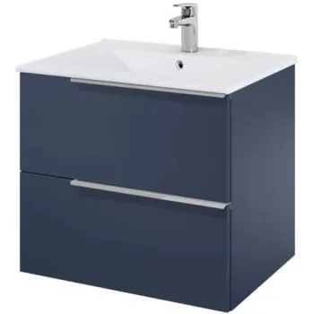 Set mobilier baie si lavoar Roca Elegant Plus 61x46xH55 cm, albastru imagine