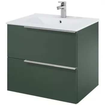 Set mobilier baie si lavoar Roca Elegant Plus 61x46xH55 cm, verde imagine