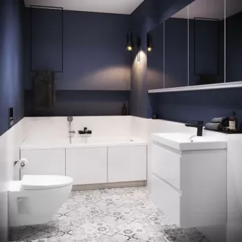 Set mobilier cu lavoar Cersanit, Moduo 60 cm, alb imagine