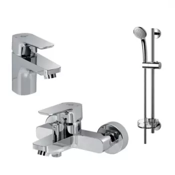 Set PROMO 3 in 1 Ideal Standard Ceraplan III baterie lavoar, baterie cada si set dus imagine