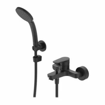 Set PROMO baterie cada si dus Ideal Standard Cerafine O negru mat cu set de dus imagine