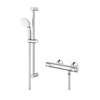 Set PROMO baterie dus Grohe Grohtherm 500 cu set de dus crom lucios imagine