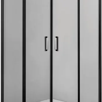 Set PROMO cabina dus Deante Funkia cu cadita 80x80cm, negru mat imagine