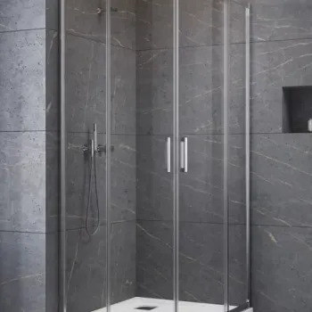 Set PROMO cabina dus Radaway Premium Pro PDD, 80x80x200cm, cu sifon si cadita imagine