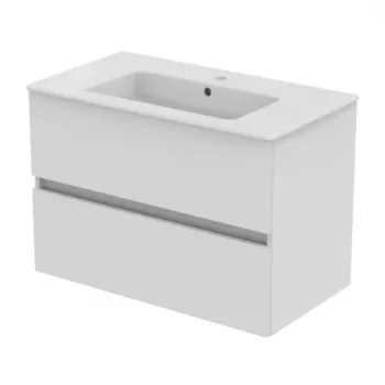Set PROMO mobilier baza si lavoar Ideal Standard Eurovit alb lucios 81x56.5 cm imagine