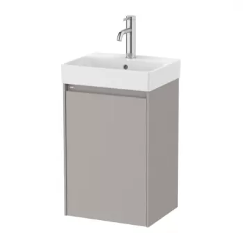 Set PROMO mobilier baza si lavoar Roca Ona Unik 1 usa 40x32 cm gri mat imagine