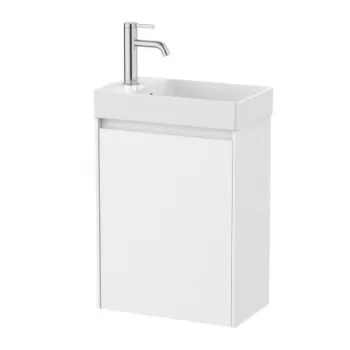 Set PROMO mobilier baza si lavoar Roca Ona Unik 1 usa 45x26 cm alb mat imagine