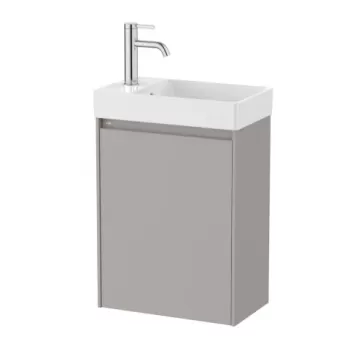 Set PROMO mobilier baza si lavoar Roca Ona Unik 1 usa 45x26 cm gri mat imagine