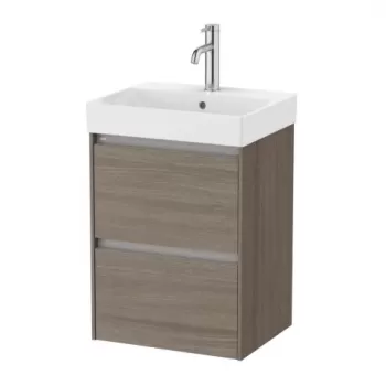 Set PROMO mobilier baza si lavoar Roca Ona Unik 2 sertare 45x36 cm ulm inchis imagine