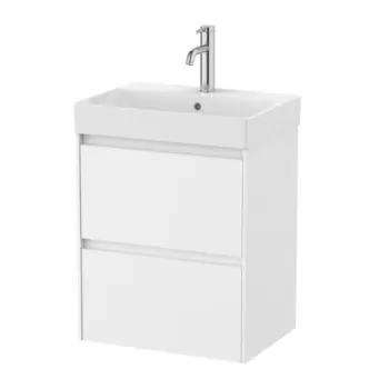 Set PROMO mobilier baza si lavoar Roca Ona Unik 2 sertare 50x36 cm alb mat imagine