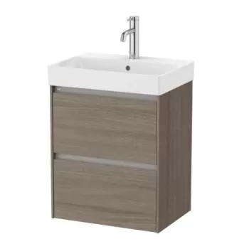 Set PROMO mobilier baza si lavoar Roca Ona Unik 2 sertare 50x36 cm ulm inchis imagine