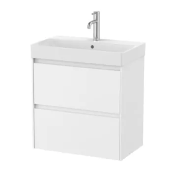 Set PROMO mobilier baza si lavoar Roca Ona Unik 2 sertare 60x36 cm alb mat imagine