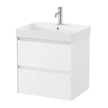 Set PROMO mobilier baza si lavoar Roca Ona Unik 2 sertare 60x46 cm alb mat imagine