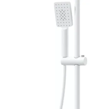 Sistem de dus-cada Deante Therm termostatat, cu 3 functii, alb mat imagine