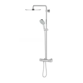 Sistem de dus cu baterie termostatata Grohe Rainshower 310 crom lucios imagine