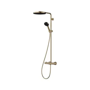 Sistem de dus Hansgrohe Pulsify S, baterie termostatata, bronz 24236140 imagine