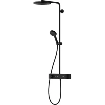 Sistem de dus Hansgrohe Pulsify S cu baterie termostata negru mat 24220670 imagine