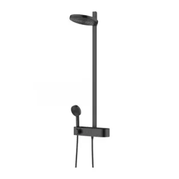 Sistem dus cu baterie dus termostatica Hansgrohe Pulsify S negru mat imagine