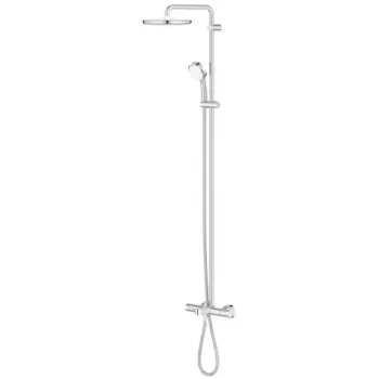 Sistem dus cu baterie si termostat Grohe Tempesta Cosmopolitan System 250 cu pipa cada imagine