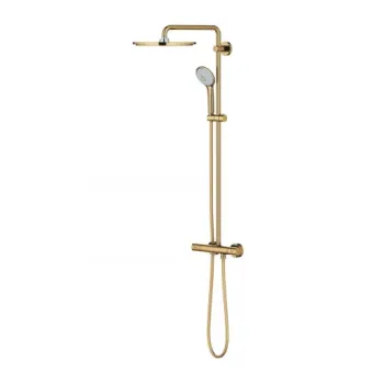 Sistem dus cu baterie termostatata Grohe Euphoria 310 auriu lucios imagine