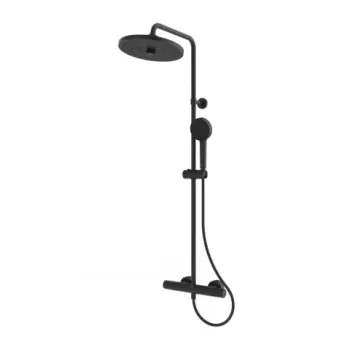 Sistem dus cu baterie termostatica Ideal Standard Ceratherm T25+ negru mat imagine
